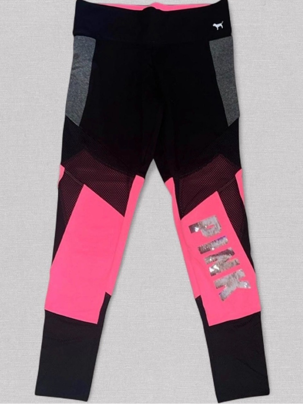 victoria’s secret PINK y2k bling bedazzled leggings mesh